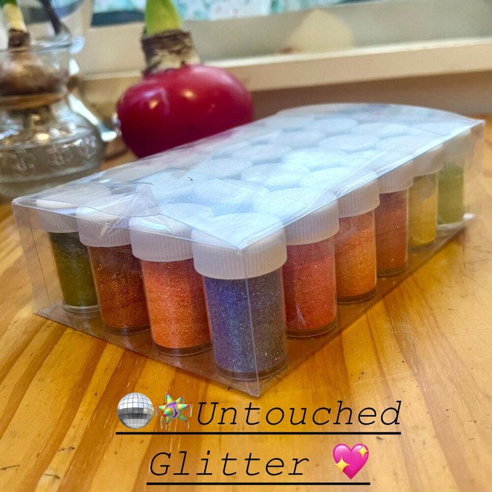 NIB 24-Pack Fine Glitter Set - 24 Vibrant Colors for DIY & Crafts